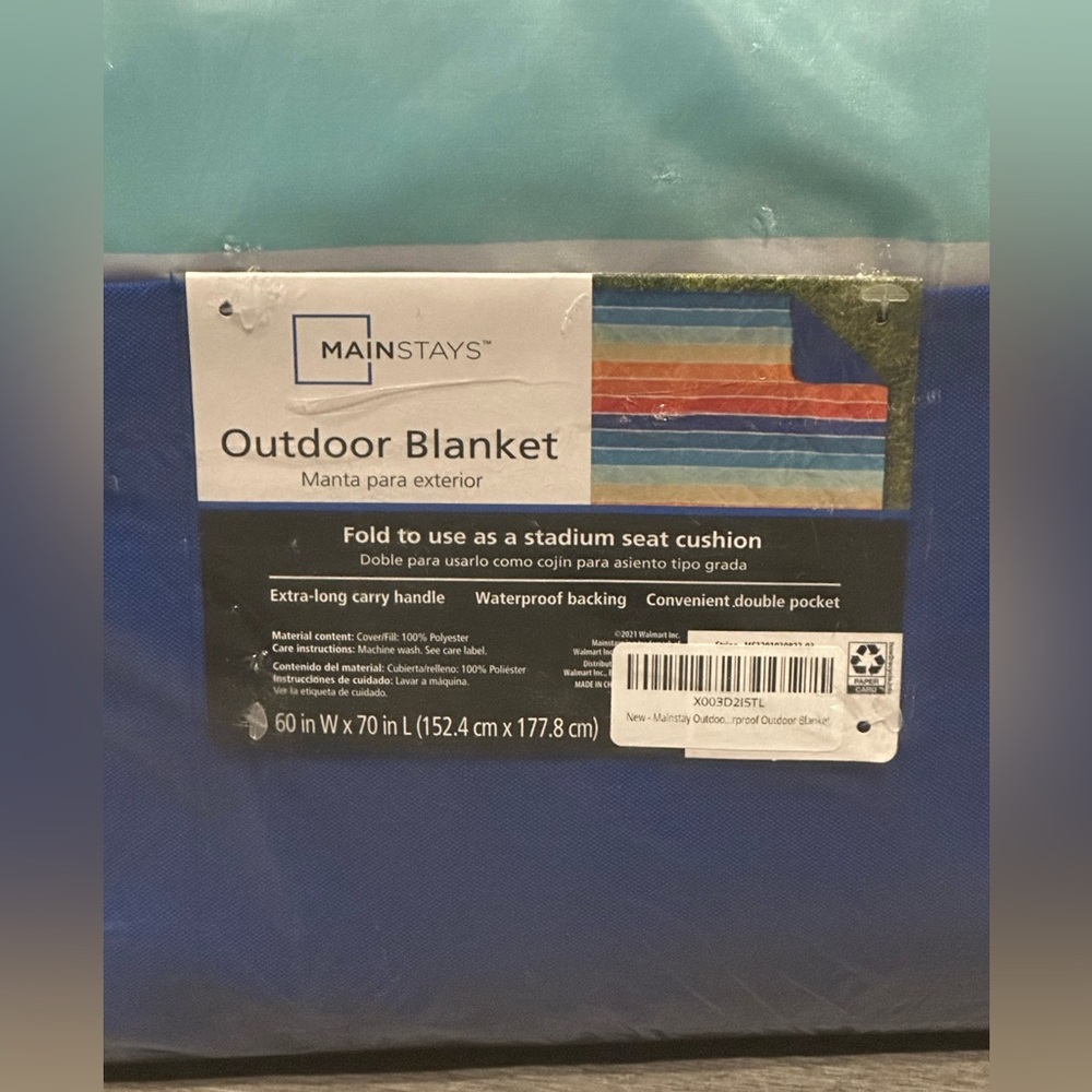 NWT mainstays outdoor blanket - Picture 4 of 7